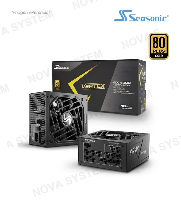 Seasonic FUENTE 1200W SEASONIC VERTEX GX ATX 3.1 80 PLUS GOLD PCIE GEN 5.1 FULL MODULAR 12122GXAFS