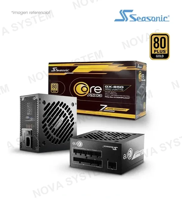 Seasonic FUENTE 850W SEASONIC CORE GX ATX 3.1 80 PLUS GOLD PCIE 5.1 FULL MODULAR SRP-CGX851-A5A32SF
