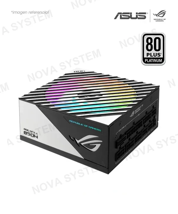 ASUS FUENTE 850W ASUS ROG LOKI SFX-L 850W PLATINUM SFX-L ATX 3.1 80PLUS PLATINUM ARGB FULL MODULAR ROG-LOKI-850P-SFX-L-GAMING-MODE