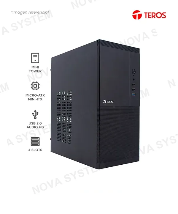 Teros CASE TEROS TE-1033S C/FUENTE 250W USB 3.0 M-ATX