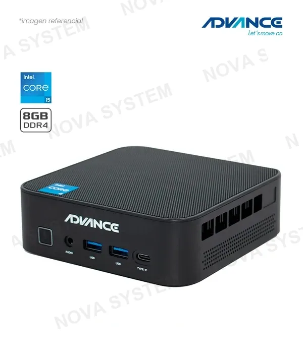Advance MINI PC ADVANCE ADV-MP6560 NUC CORE I5-12450H 8N 12TH 4.4GHZ 8GB DDR4 HDMI DP USB 3.0 M.2 WIFI BLUETOOTH