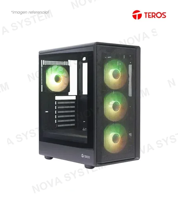 Teros CASE TEROS TE-1323G BLACK ATX USB 3.1 TEMPERED GLASS