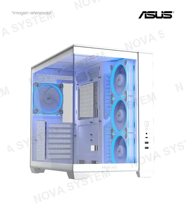 ASUS CASE ASUS A32 PLUS WHITE ATX ARGB 1*120MM USB 10GBPS USB 3.0 S/F TEMPERED GLASS FRONTAL Y SIDE A32 PLUS/WT/TG/ARGB