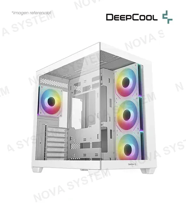 Deepcool CASE DEEPCOOL CG530 4F WHITE S/FUENTE VIDRIO TEMPLADO ARGB ATX R-CG530-WHADA4-G-1