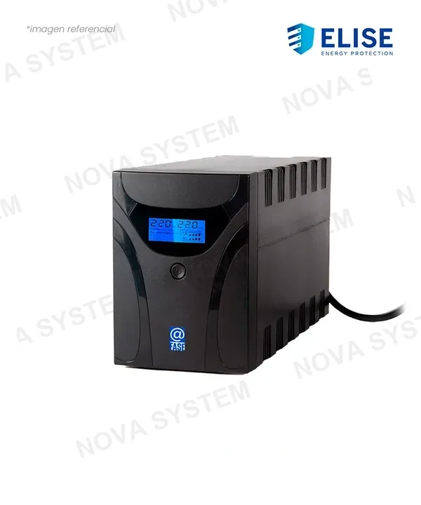 Elise UPS INTERACTIVO ELISE FASE AUR-1200-LCD-USB 1200VA 600W PUERTO INTELIGENTE USB-HID