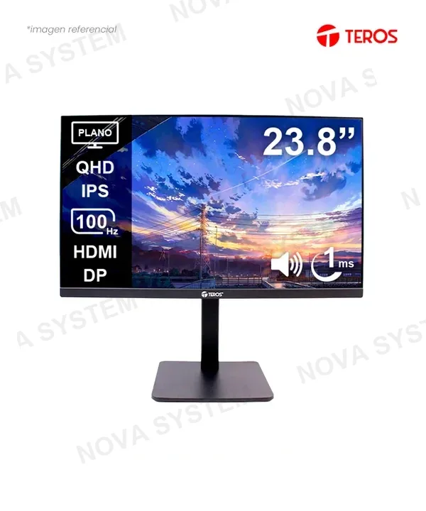 Teros MONITOR 23.8 QHD IPS TEROS TE-2416CS 2K 100HZ 1MS HDMI DP WEB CAM MICROFONO