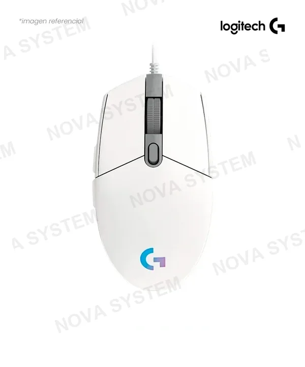 Logitech MOUSE LOGITECH G203 LIGHTSYNC OPTICAL GAMING USB WHITE 910-005794