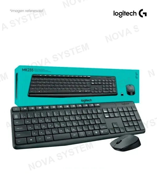 Logitech TECLADO Y MOUSE LOGITECH MK235 WIRELESS USB BLACK 920-007901