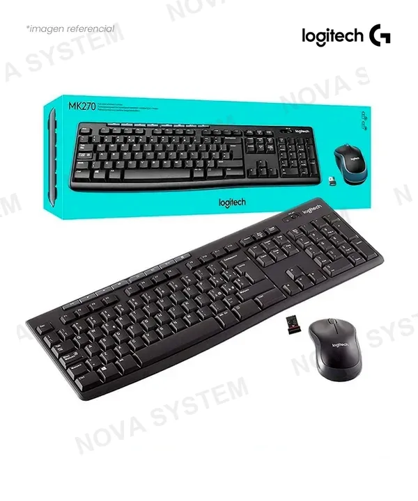 Logitech TECLADO Y MOUSE LOGITECH MK270 WIRELESS UBS BLACK COMBO 920-004432