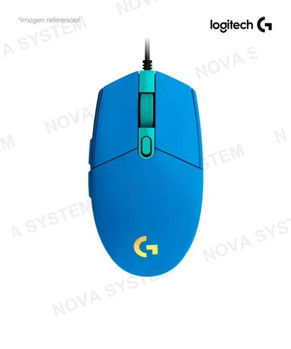 Logitech MOUSE LOGITECH G203 LIGHTSYNC OPTICAL GAMING USB BLUE 910-005795