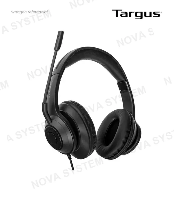 Targus HEADSET TARGUS B2B AEH102TT USB STEREO OVER-EAR BLACK