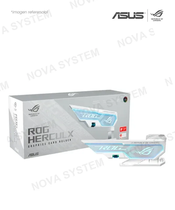 ASUS SOPORTE DE VIDEO ROG XH01 WHITE HERCULX GRAPHICS CARD HOLDER 90DA0023-B08000