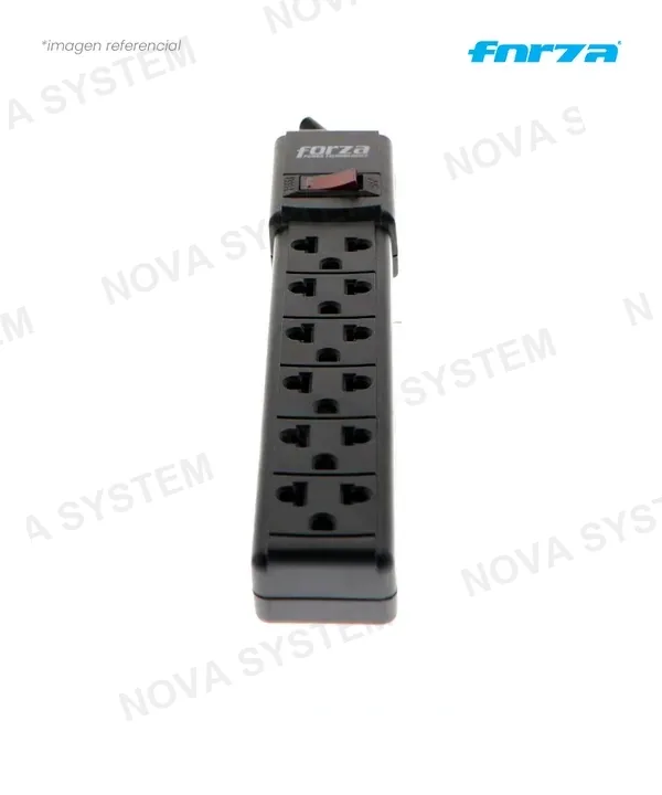 Forza SUPRESOR DE PICOS FORZA PS-001B POWER STRIP 6 SOCKETS
