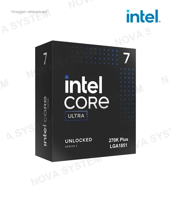 INTEL CPU INTEL ULTRA 7 270K PLUS 24CORES(8P+16E) 3.2GHZ 36MB INTEL GRAPHICS LGA 1851 TURBO CORE 5.5GHZ