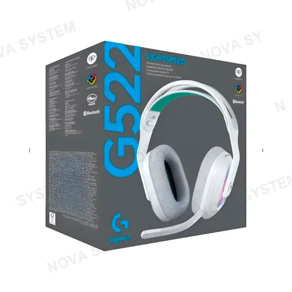 Logitech AUDIFONO GAMER LOGITECH G522 LIGHTSPEED WIRELESS BT USB-C RGB WHITE