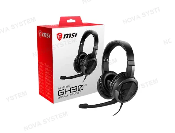 MSI AUDIFONO GAMER, MSI, INMERSE GH30 V2 BLACK