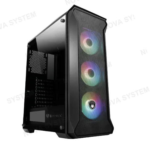 ANTRYX CASE GAMER, ANTRYX, FX CHROME SENTRY PLUS FAN X4 ATX MESH SIN FUENTE B