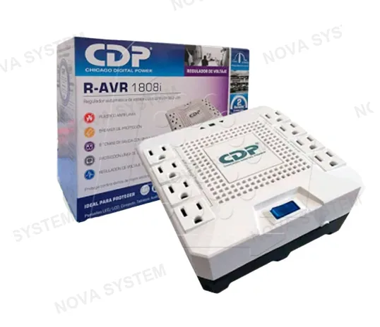 ESTABILIZADOR, CDP, R-AVR1808I 1800VA/1000W 8 SALIDAS