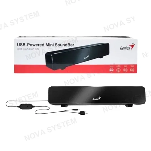 GENIUS PARLANTE, GENIUS, SOUND BAR, 100 MINI USB BLACK