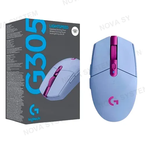 LOGITECH MOUSE GAMER, LOGITECH-G, G305 LIGHTSPEED WIRELESS LILA
