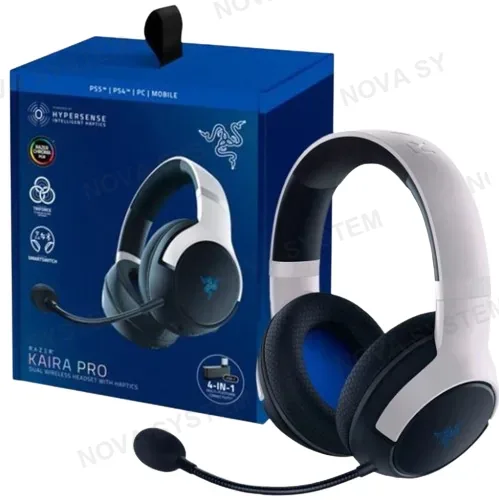 RAZER AUDIFONO GAMER, RAZER, KAIRA PRO PS5 WIRELESS/BT WHITE