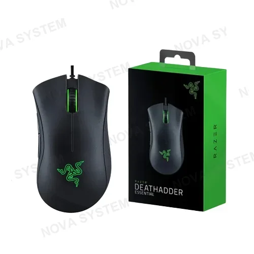 RAZER MOUSE GAMER, RAZER, DEATHADDER ESSENTIAL 6400 DPI BLACK