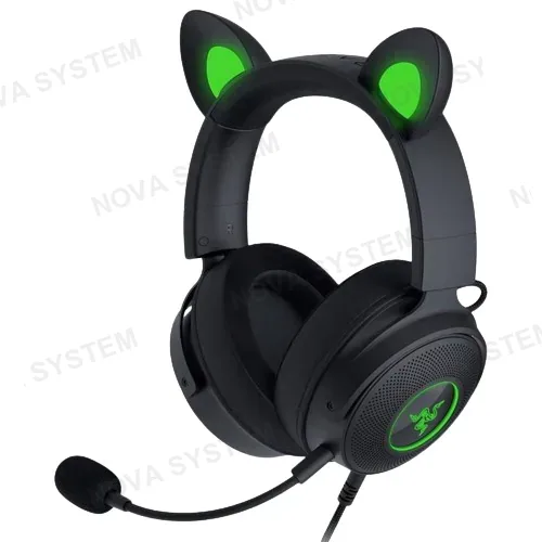 RAZER AUDIFONO GAMER, RAZER, KRAKEN KITTY V2 PRO CHROMA USB BLACK