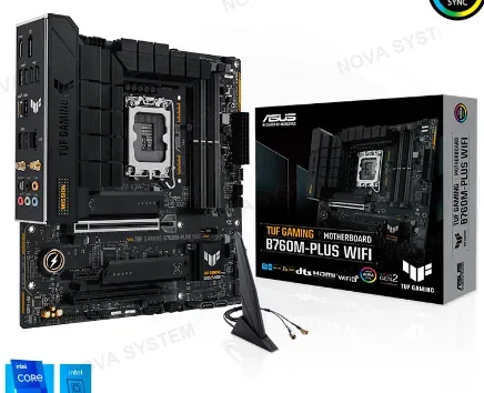 ASUS MBB, ASUS, TUF GAMING, B760M-PLUS WIFI DDR5 LGA1700 BTF