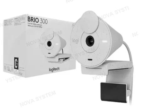 LOGITECH WEB CAM, LOGITECH, BRIO 300 FHD 1080P USB-C WHITE