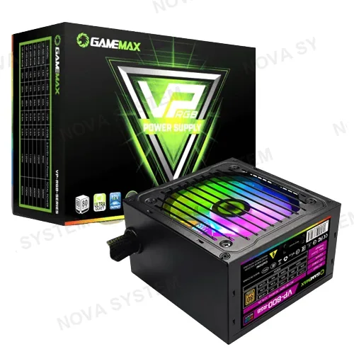 FUENTE DE PODER, GAMEMAX, VP-700- APFC 80 PLUS BRONZE