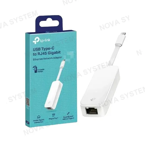 TP-LINK ADAPTADOR, TP LINK, UE300C RJ45 a USB Type-C Gigabit Ethernet