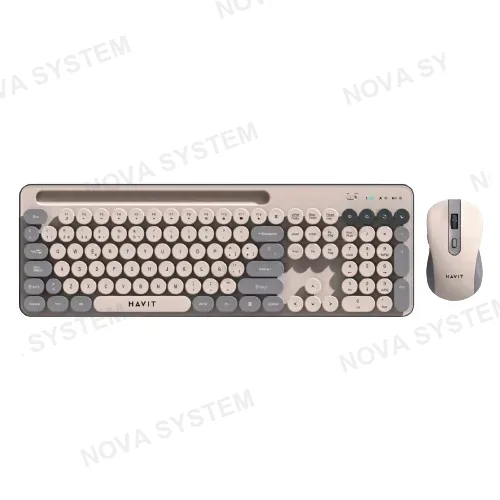 KIT TECLADO + MOUSE, HAVIT, INALAMBRICO KB832GC-SP STARLIGHT