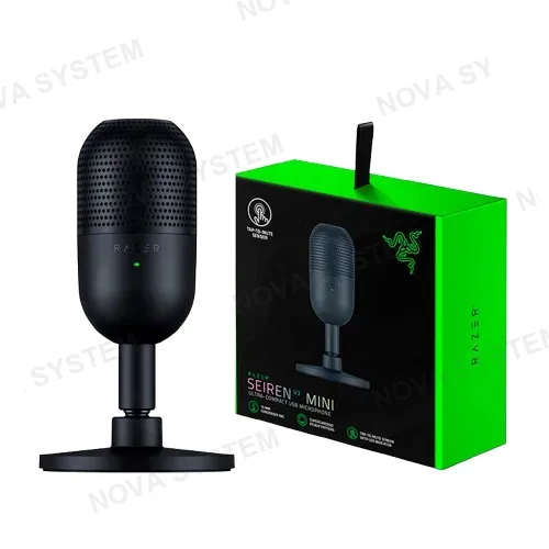RAZER MICROFONO, RAZER, SEIREN V3 MINI SUPERCARDIOID C/N SENSOR TOUCH BLACK