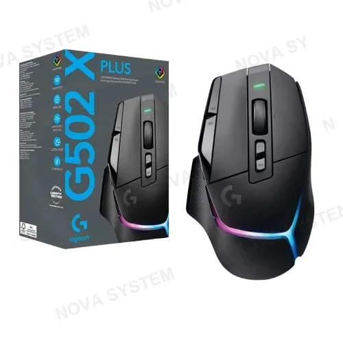 LOGITECH MOUSE GAMER, LOGITECH-G, G502 X PLUS LIGHTSPEED WIRELESS 25K DPI