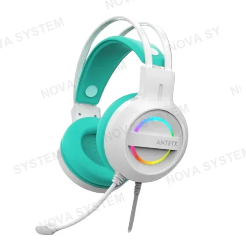 ANTRYX AUDIFONO GAMER, ANTRYX, IRIS-W 7.1 TURQUESA