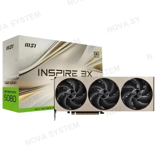 MSI TARJETA DE VIDEO, MSI, RTX 5080 INSPIRE 3X