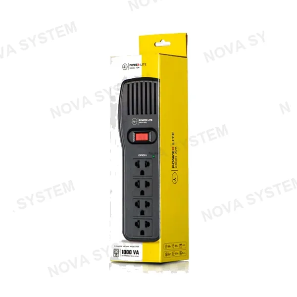 ESTABILIZADOR, ORION, AVR PLI1001 1000VA/500W 4 SALIDAS POWER LITE