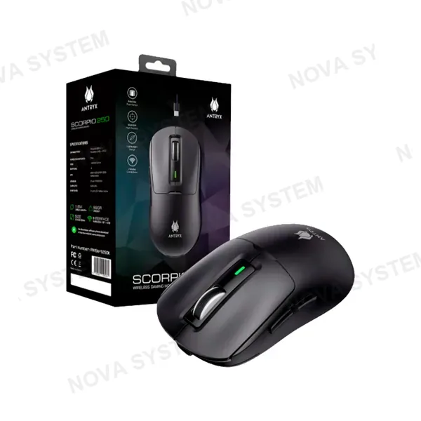 Antryx MOUSE GAMING ANTRYX SCORPIO 250, DPI 8000, 2.4GHZ WIRELESS, BT
