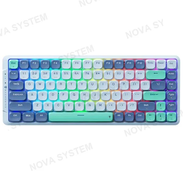 TECLADO MECANICO,MACHENIKE AIR50 COLOR AZUL