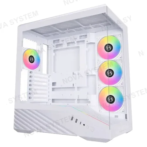 CASE, LIAN LI, VECTOR V100R ARGB 4FAN WHITE