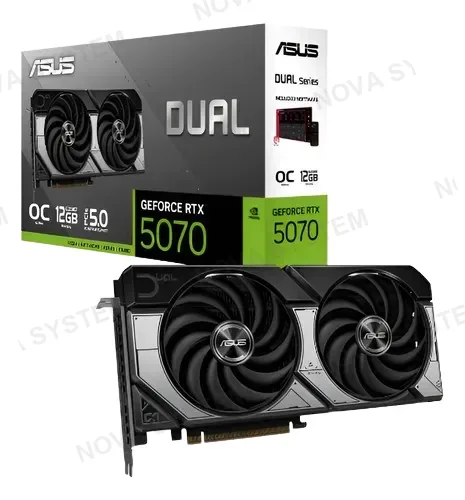ASUS TARJETA DE VIDEO ASUS RTX5070 DUAL OC 12 GB
