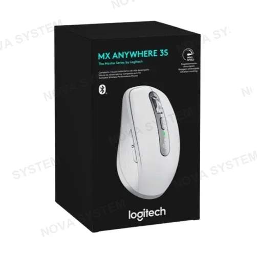 LOGITECH MOUSE, LOGITECH, MX ANYWHERE 3S PALE GRAY
