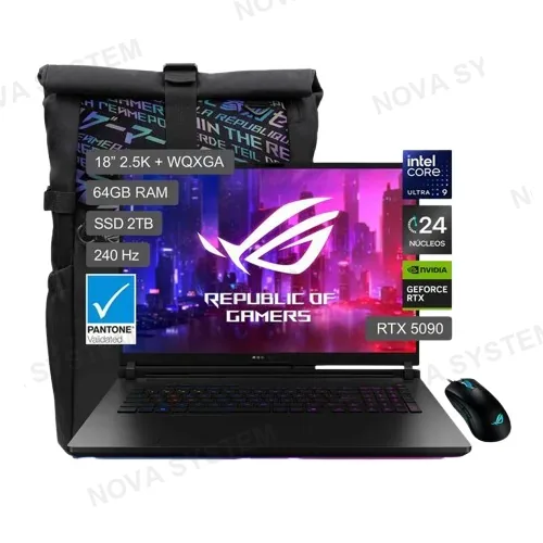 ASUS LAPTOP GAMER, ASUS ESP, ROG SCAR G835LX-SA119W Core Ultra 9 275HX 64GB