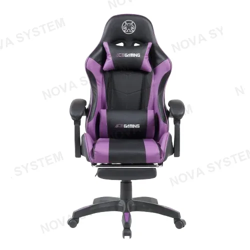 HALION SILLA GAMER, HALION, ACE AG-101 MORADA DESCANSA PIE
