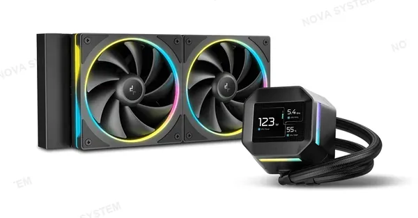 DEEPCOOL REFRIGERACION LIQUIDA, DEEP COOL, LM240 CON PANTALLA LCD ARGB