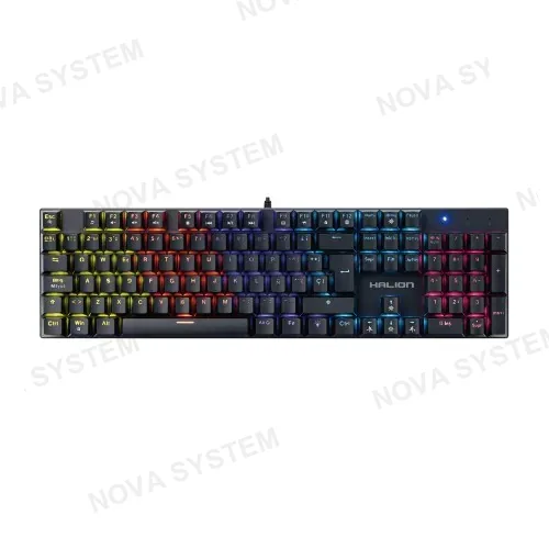 HALION TECLADO, HALION, MECANICO KM203 COMANCHE 105 TECLAS RAINBOW RED SWITCH