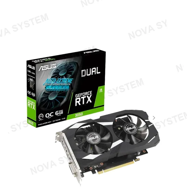 ASUS TARJETA DE VIDEO, ASUS, RTX 3050 6GB DUAL GDRR6 OC
