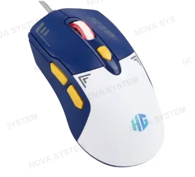 HALION MOUSE GAMER, HALION, ZEUS M605 12000DPI 7B RGB BLANCO/AZUL