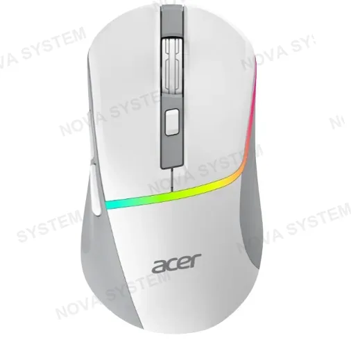 ACER MOUSE GAMER, ACER, TRIMODE OMR210BK NEGRO RGB 6B 7200DPI RECARG