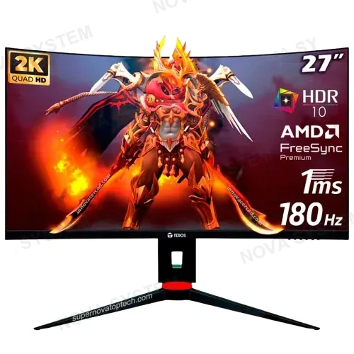 Teros MONITOR TEROS TE-2767G QHD VA CURVO 180HZ 1MS